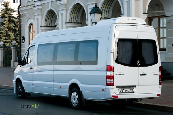 Белый Mercedes-Benz Sprinter 515 Турист с водителем в Казани